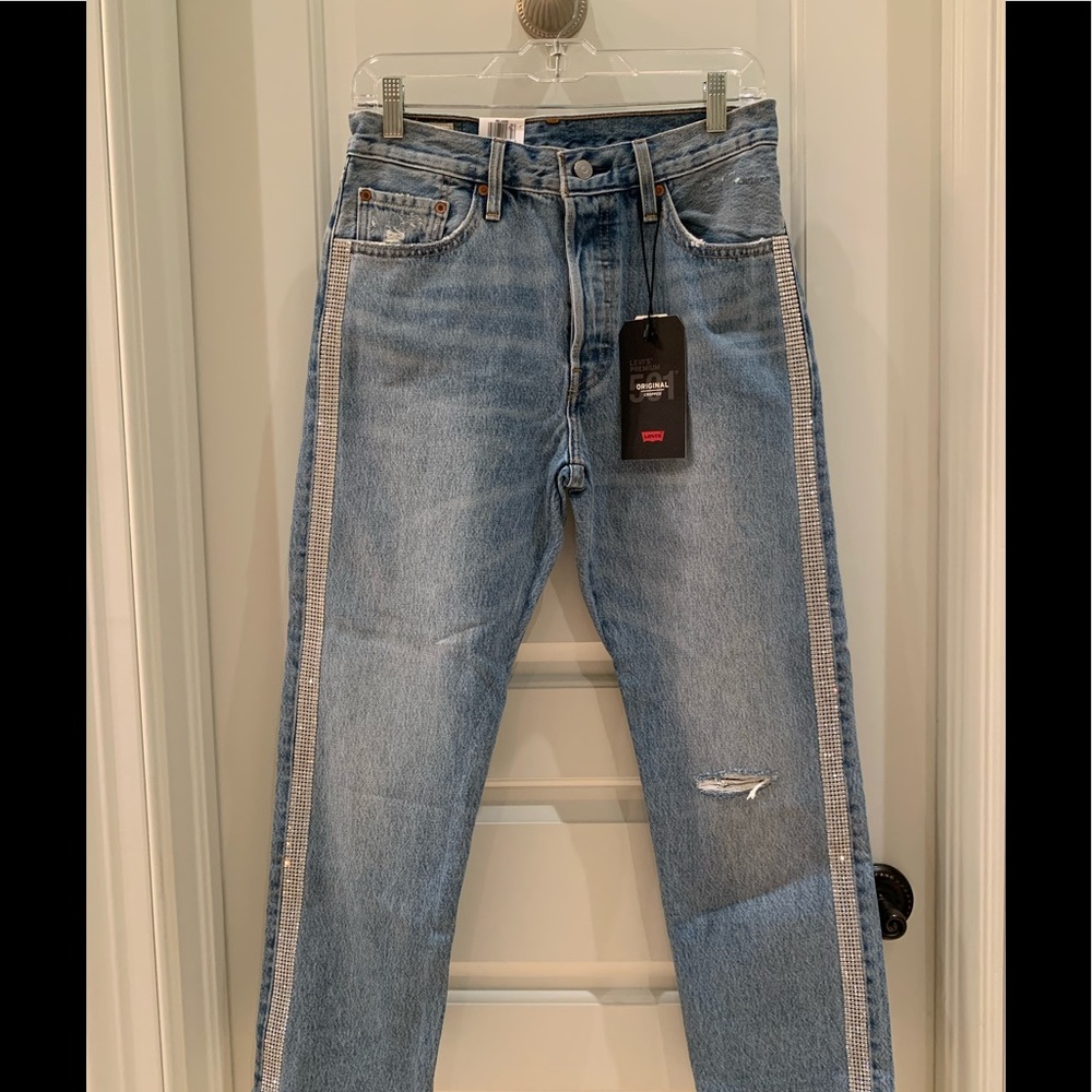 Levi’s Premium Original Cropped 501 NWT $128 - Picture 3 of 8